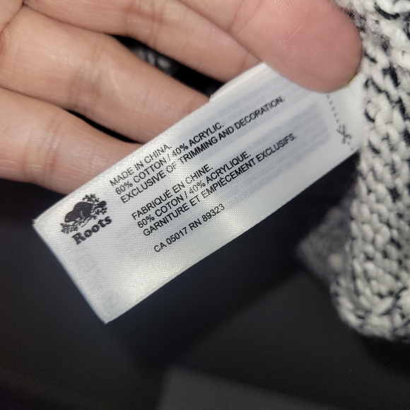 Roots XXL Chunky Knit Sweater | Marled V Neck Cozy Cottagecore Pullover - Picture 4 of 7